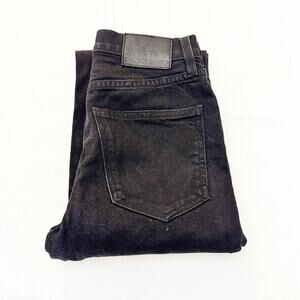 Denim Forum The Arlo High Rise Straight Denim Jeans Button Fly Size 25 x 28L
